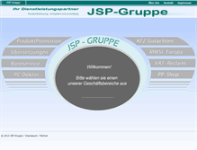 Tablet Screenshot of jsp-gruppe.de